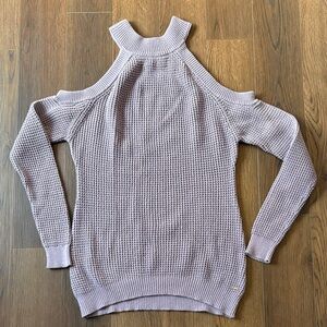 Guess Lilac Off-the-Shoulder Sweater
